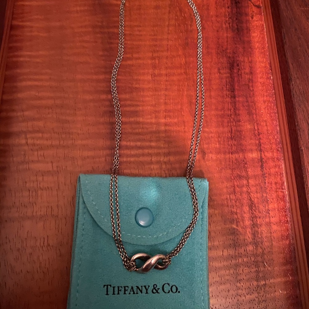 Authentic Tiffany infinity necklace